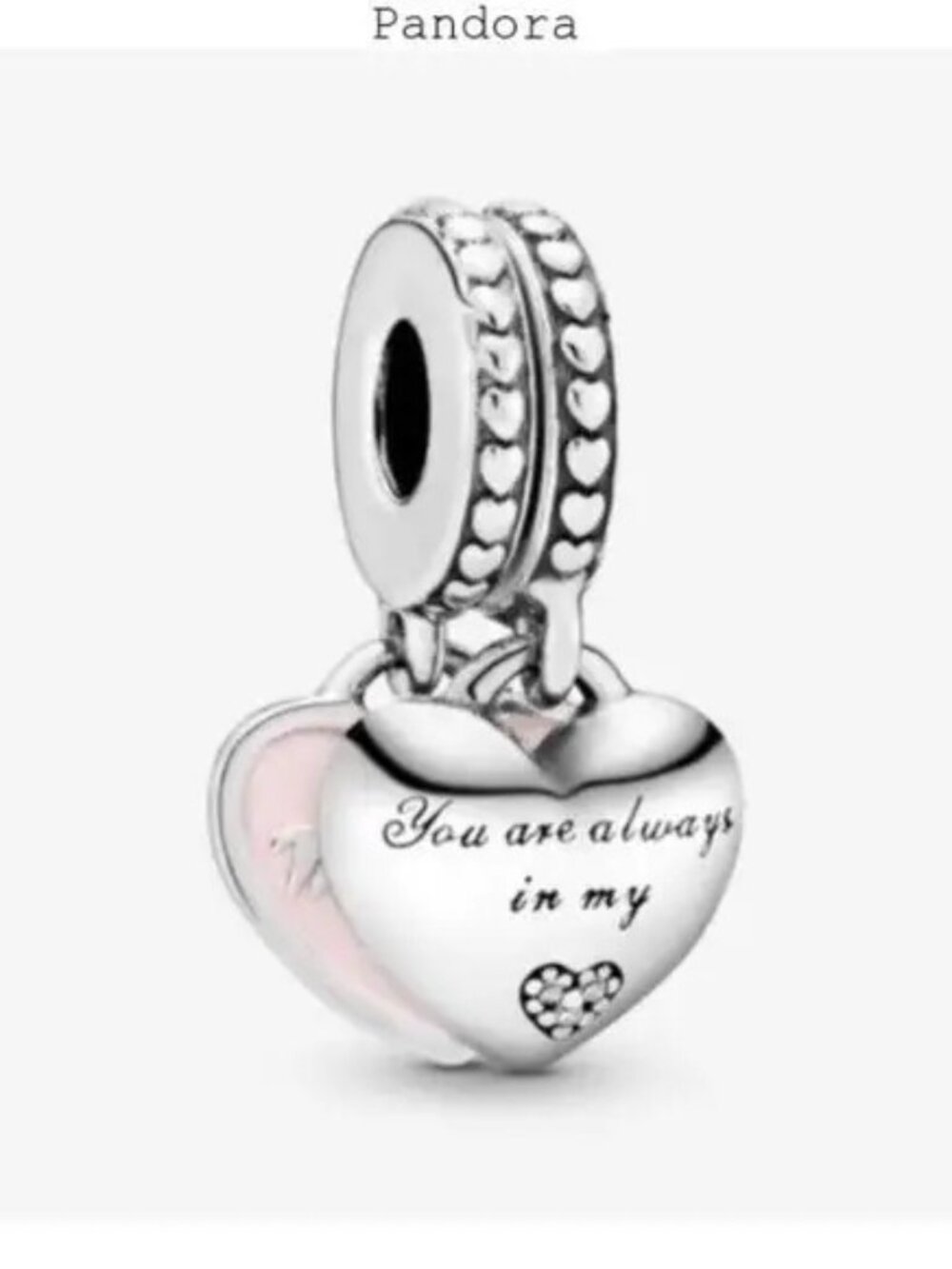 Pandora Mother & Daughter Hearts Dangle Charm